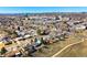 Birds eye view of the residential neighborhood and surrounding parks showing quiet streets at 10699 W 9Th Pl, Lakewood, CO 80215