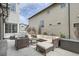 A patio features a fire pit and comfortable outdoor furniture at 2640 S Orchard St, Lakewood, CO 80228