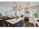 Modern kitchen with a center island, stainless steel appliances, and elegant pendant lighting at 2640 S Orchard St, Lakewood, CO 80228