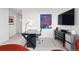 Well-lit office space featuring a modern desk setup, stylish decor, and a comfortable workspace at 155 Steele St # 414, Denver, CO 80206