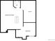 Basement floorplan with bedroom, recreation room, and utility area at 2685 S Dayton Way # 74, Denver, CO 80231