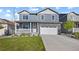 Charming two-story home with a well-maintained front lawn and covered porch at 2144 Rosette Ln, Castle Rock, CO 80104