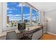 Built-in work station with city views, perfect for remote work at 1196 N Grant St # 710, Denver, CO 80203