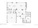 First floor plan layout featuring the kitchen, living room, bedrooms, and garage at 13250 Wild Basin Way, Broomfield, CO 80020
