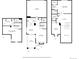 Detailed floor plan showcasing layout of rooms, including kitchen, living room, bedrooms, and garage at 9917 Grove Way # A, Westminster, CO 80031