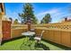 Inviting patio area with outdoor seating, perfect for relaxing or entertaining at 9917 Grove Way # A, Westminster, CO 80031