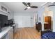Large bedroom features three closets and doorway access to an en-suite bathroom at 2190 S Uravan St, Aurora, CO 80013