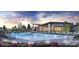 Resort-style pool with lounge chairs and landscaping at 624 Simmental Loop, Castle Rock, CO 80104