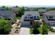 Aerial view of the property displaying the home's layout, landscaping, and surrounding neighborhood at 26072 E Fremont Pl, Aurora, CO 80016