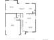 Detailed first floor plan showcasing the layout of the living spaces, including kitchen, living and dining rooms at 26072 E Fremont Pl, Aurora, CO 80016