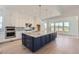 Open kitchen with large island, stainless appliances, and plenty of natural light at 366 Agoseris Way, Castle Rock, CO 80104