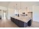 Bright kitchen with a large island, modern cabinets, and open layout at 366 Agoseris Way, Castle Rock, CO 80104