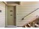 The unit's front door is conveniently located next to exterior stairs at 4070 S Atchison Way # 101, Aurora, CO 80014