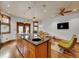 Open concept kitchen with granite countertops island and stainless steel appliances at 383 S Franklin St, Denver, CO 80209