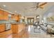 Bright, spacious kitchen with granite countertops, stainless steel appliances, and an open layout perfect for entertaining at 383 S Franklin St, Denver, CO 80209