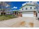 Charming two-story home featuring a manicured lawn, brick accents, and a spacious two-car garage at 4555 E 121St Ct, Thornton, CO 80241
