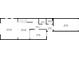 Main level floor plan of a house showing the living room, dining area, kitchen and garage at 7250 Eastmoor Dr # 122, Denver, CO 80237