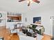 Open layout with living area, dining space, and kitchen creating a cohesive and inviting atmosphere at 9019 E Panorama Cir # D320, Englewood, CO 80112