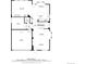 First floor plan showing kitchen, living room, dining room, and garage at 16404 E 117Th Ave, Commerce City, CO 80022