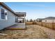 Backyard with both a wood deck and a covered concrete patio at 4128 Castle Vista Ln, Castle Rock, CO 80104