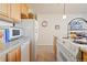 The kitchen features stainless steel appliances and plenty of counter space and storage at 909 N Logan St # 10C, Denver, CO 80203