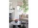 Cozy living room featuring a fireplace, comfortable seating, and decorative elements at 2320 N Lafayette St, Denver, CO 80205