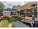 Enjoy outdoor living on the new backyard deck, complete with a custom sunshade at 2452 S Norfolk St, Aurora, CO 80013