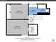 The highest level shows the bedroom, bathroom, and walk-in closet in this home at 23485 Bluestem Dr, Golden, CO 80401