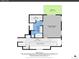 The upper level shows the Primary bedroom with a walk-in closet and a balcony at 23485 Bluestem Dr, Golden, CO 80401