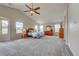 Very large bedroom with vaulted ceilings, windows, and lots of natural light at 4864 Harness Ct, Parker, CO 80134
