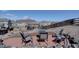 Backyard patio with comfortable seating, offering a serene outdoor retreat at 5683 Raleigh Cir, Castle Rock, CO 80104
