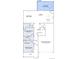 First floor floorplan featuring a living room, kitchen, nook, garage, and additional Next Gen suite at 10727 Snowdon St, Parker, CO 80134