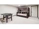 Bedroom with a custom-built bunk bed and additional space for recreation at 1570 Blakcomb Ct, Evergreen, CO 80439