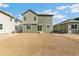 Exterior of the house, featuring an unfinished backyard at 9293 Biscay St, Commerce City, CO 80022