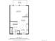 Detailed floor plan showcasing layout of middle floor with kitchen and living areas at 6240 Everett Ct # B, Arvada, CO 80004