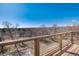 A bright panoramic view from the back porch showcases the area's natural beauty at 6240 Everett Ct # B, Arvada, CO 80004