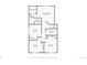 Detailed second floor plan with dimensions, showcasing the bedrooms and bathrooms at 805 Northridge Rd, Highlands Ranch, CO 80126