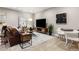 Finished basement featuring a media area and game table at 997 Brocade Dr, Highlands Ranch, CO 80126