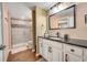 Bathroom with a vanity, shower, and sleek finishes for a fresh and modern look at 2351 Sagebrush St, Parker, CO 80138