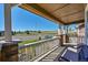 Picturesque front porch showcasing scenic views, stone accents, and comfortable seating at 2351 Sagebrush St, Parker, CO 80138