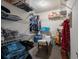 Spacious walk-in closet with ample shelving and bench seating at 8240 Clayton Ct, Denver, CO 80229