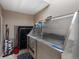 Large stainless steel pet washing station, great for keeping your furry friends clean at 8240 Clayton Ct, Denver, CO 80229