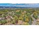Picturesque aerial view showcasing the neighborhood and mountain landscape at 2055 Quail Dr, Lakewood, CO 80215