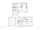 Combined first floor, basement and garage floor plans with dimensions at 169 Yates St, Denver, CO 80219