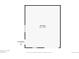 Floor plan of the detached garage with dimensions and showing access to the home at 169 Yates St, Denver, CO 80219