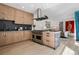 Spacious kitchen with stainless steel appliances, modern cabinets, and a large island at 512 Cook St, Denver, CO 80206
