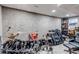 Basement with a drum kit, guitars, and shelving unit at 21658 E Tallkid Ave, Parker, CO 80138