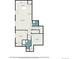 Floor plan displaying the home's lower level layout, which includes a kitchen, bath, and Gathering room at 3357 N Akron Ct, Denver, CO 80238
