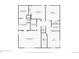 Upstairs floor plan showing bedrooms, bathrooms, closets, and laundry room at 5423 Ben Park Cir, Parker, CO 80134