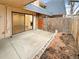 Private back patio with access to living area and fenced yard at 7995 E Mississippi Ave # F11, Denver, CO 80247